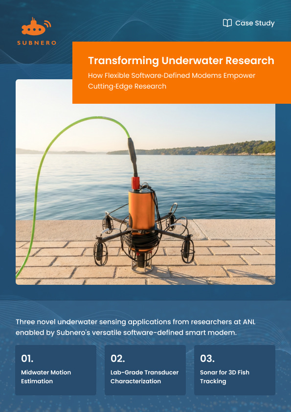 Software-Defined Modems for Underwater Research Case Study