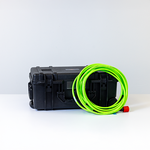 Subnero subsea cable accessory packaged with a rugged transport case for field deployments